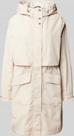 Christian Berg Parkamantel mit Pattentaschen in Stein, Gr&ouml;&szlig;e 38