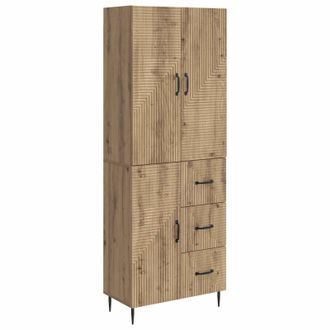 vidaXL Juego De Armarios 2 Uds. Roble Artisan Madera De Ingenier&iacute;a Vidaxl
