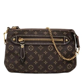 Louis Vuitton Pre-owned Mini Pochette Accessoires - Dames - Pre-owned - Bruin - Maat: ONE Size Leer