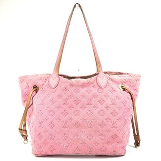 Louis Vuitton Pink Rose Canvas Leather Shoulder Bag Tote Bag (Pre-Owned)