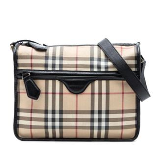 Burberry Pre-owned Cross Body Bags, female, Beige, Size: ONE SIZE Pre-owned Canvas Crossbody Bag