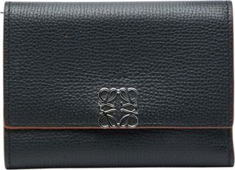 Loewe Black Leather Wallet (Tri-Fold) (Pre-Owned)