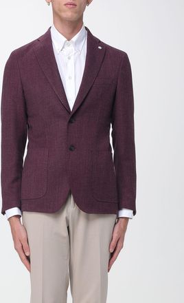 Manuel Ritz Blazer monopetto slim fit in misto viscosa con rever a lancia