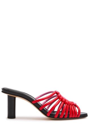 J.W.Anderson Plot 65 Woven Leather Sandals - Red - 38 (IT38/ UK5)