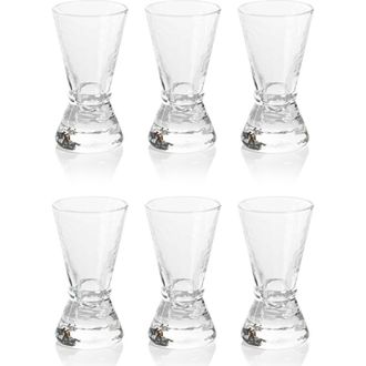 Zodax Set of 6 Jigger Shot Glasses in Clear at Nordstrom Rack