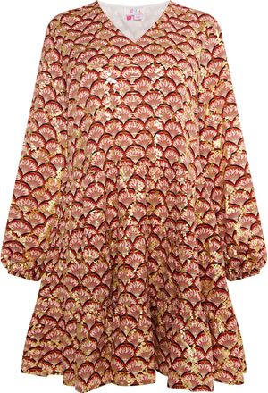 Izia Jurk Dames Camel Veelkleurig