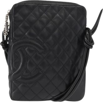 Chanel Pre-owned Cross Body Bags, female, Black, Size: ONE SIZE Pre-owned Vintage Cross Body Bag