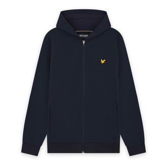 Lyle & Scott Fly Fleece Full-Zip Hoodie - Heren - Sweatshirts & Hoodies - Blauw - Maat: S Fleece