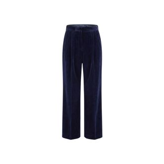 Jil Sander Cropped Trousers - female - Jil Sander - Cropped Trousers - Blue - L - Trousers
