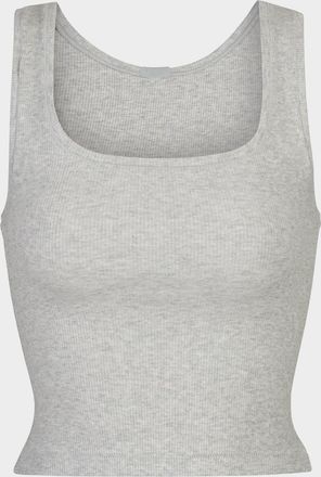 SKIMS Cotton Rib Cropped Tank