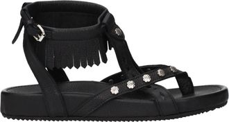 Isabel Marant Silya Sandalen - Dames - Sandalen - Zwart - 36 EU - Leer - Schoenen