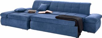 Domo Collection Ecksofa »NMoric XXL, B/T/H: 300/172/80cm, L-Form« wahlweise mit Bettfunktion und Armlehnverstellung