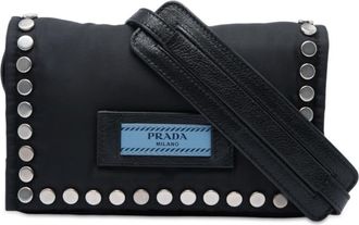 Prada Pre-owned Prada Tessuto Etiquette Crossbody Ladies LMZ8CTFWT2MIXNR8