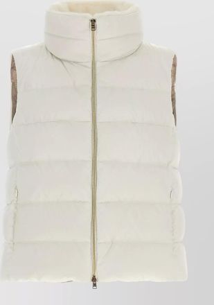 Herno quilted technical satin sleeveless vest