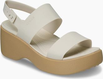 Crocs Womens Crocs Brooklyn Sky EVA Womens Frappe/Cashew Sandals - Cream - Size: UK 8 / eu 41/42 / us w10