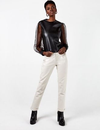 AS by DF Genevieve Recycled Leather Top