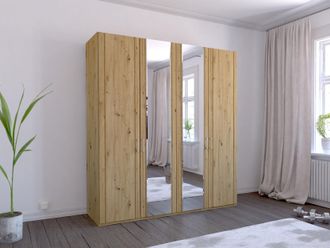 Wiemann Drehtürenschrank »Mainau« mit Holz- und Spiegeltüren