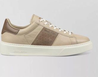 Woolrich suede leather low-top sneakers