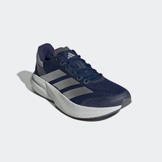 adidas Laufschuh ADIDAS PERFORMANCE DURAMO SPEED 2, Herren, Gr. 44,5, silber (dkblau, silvmt, halsil), Synthetik, Textil, Schuhe Laufschuh