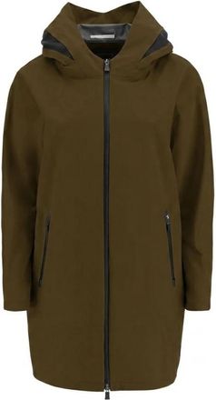 Herno Hooded Zipped Coat - Dames - Parka Jassen - Groen - 2XL - Jassen
