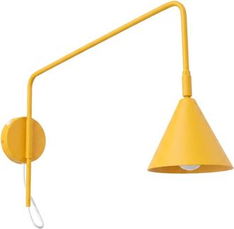 Sollux Lighting Aplique de pared amarillo acero alt. 30 cm