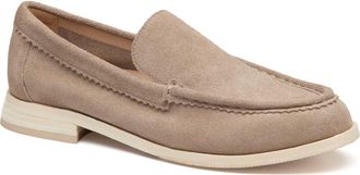 Johnston & Murphy Gillian Suede Loafer in Taupe Suede at Nordstrom, Size 9.5