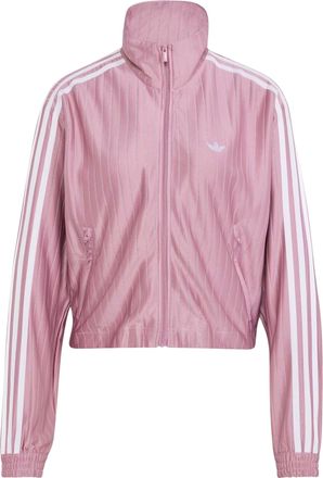 adidas (WMNS) adidas Firebird Pinstripe Track Jacket Asia Sizing Magic Mauve Silver Metallic KR9577