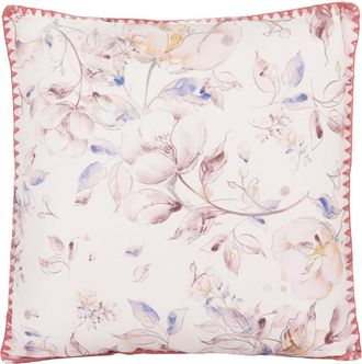 KASANOVA Cuscino divano 45x45 cm fiori rosa cipria