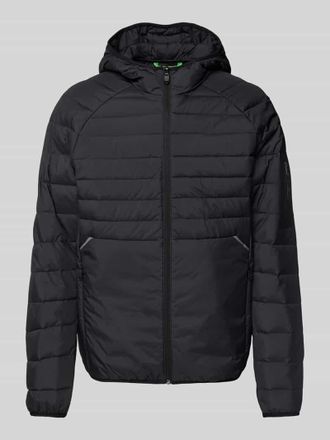 HUGO BOSS Regular Fit Steppjacke mit Reißverschlusstaschen Modell URBANEX in Dunkelblau, Größe XL