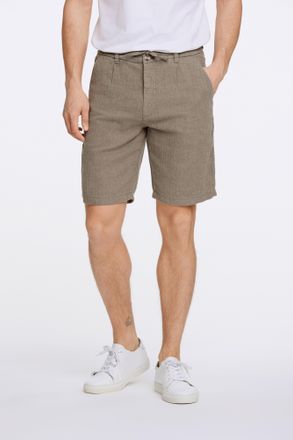 Lindbergh Shorts LINDBERGH, Herren, Gr. XL, N-Gr, gr&uuml;n (army), Web, Obermaterial: 55% Baumwolle, 45% Leinen, unifarben, regular fit kniefrei, Hosen Shorts, Somm