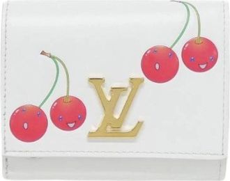 Louis Vuitton Pre-owned Wallets, male, White, Size: ONE SIZE Pre-owned Porte Feuille Capucines Tiny Cowhide Long Wallet