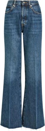 Frame Denim The Lax Frayed Denim Jeans