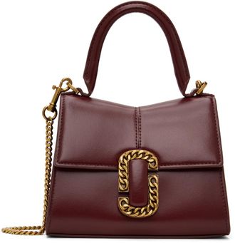 Marc Jacobs Burgundy The St. Marc Mini Bag