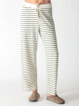 Electric & Rose Haven Wide Leg Sweat Pant In White