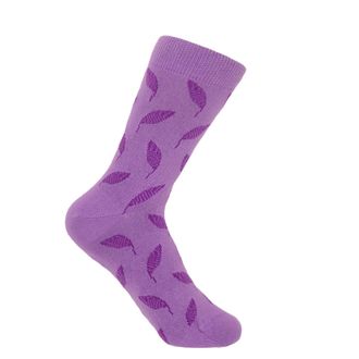 Peper Harow Leaf Womens Socks - Violet