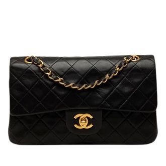 Chanel Pre-owned Classic Double Flap Shoulder Bag - Dames - Pre-owned - Zwart - Maat: ONE Size Leer