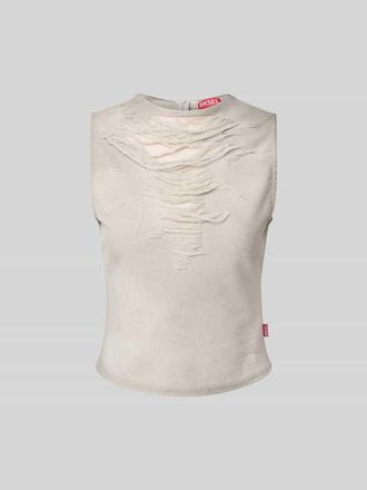 Diesel Tanktop im Used-Look in Hellgrau, Gr&ouml;&szlig;e L