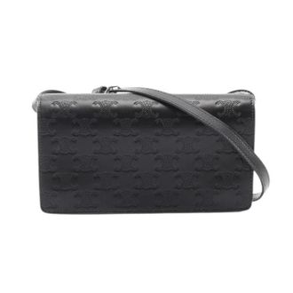 Celine Pre-owned Cross Body Bags, female, Black, Size: ONE SIZE Pre-owned Leather celine-bags