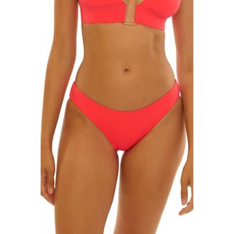 BECCA by Rebecca Virtue Twist & Turns Bikini Bottoms in Caliente at Nordstrom, Size X-Small