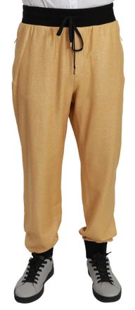 Dolce & Gabbana Goud Jaar van het Varken Katoenen Heren Broek