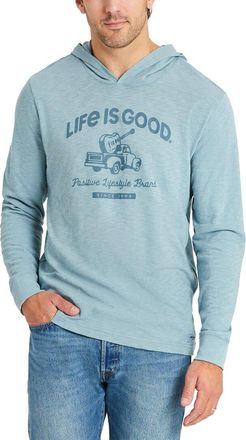 Life is good Hooded Slub T-Shirt