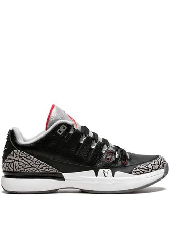 Nike Zoom Vapor AJ3 sneakers - unisex - Leather/Rubber/Polyester - 8.5 - Black