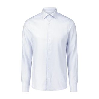 Stenströms Overhemden, Heren, Blauw, S, Katoen, Overhemd met patroon voor elke gelegenheid