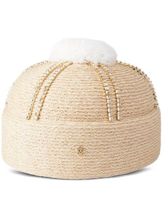 Maison Michel Mahault hat - women - Straw - OS - Neutrals