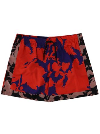 Dries Van Noten Floral Polyamide Swim Shorts
