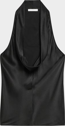 Helmut Lang Silk U-Neck Top