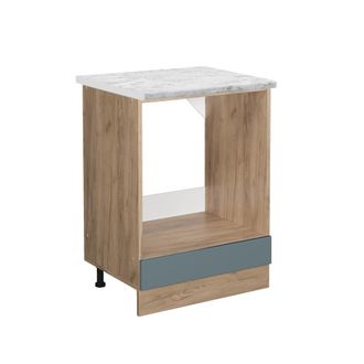 Vicco Armario Para Horno Empotrado R-line, Gris Azulado, 60 Cm Et M&aacute;rmol