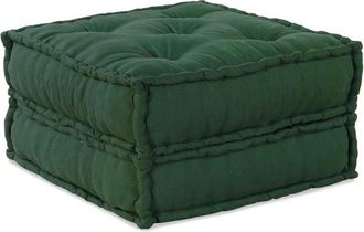 vidaXL Pouf Modulare Verde 70x70x36 in Tessuto - Vidaxl