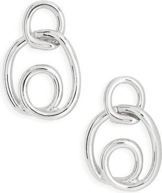 Leith Intertwined Drop Earrings in Silver at Nordstrom Rack