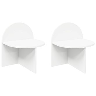 vidaXL Mesita De Noche 2 Pcs 40 X 35,5 X 45,5 Cm Madera De Ingenier&iacute;a Vidaxl